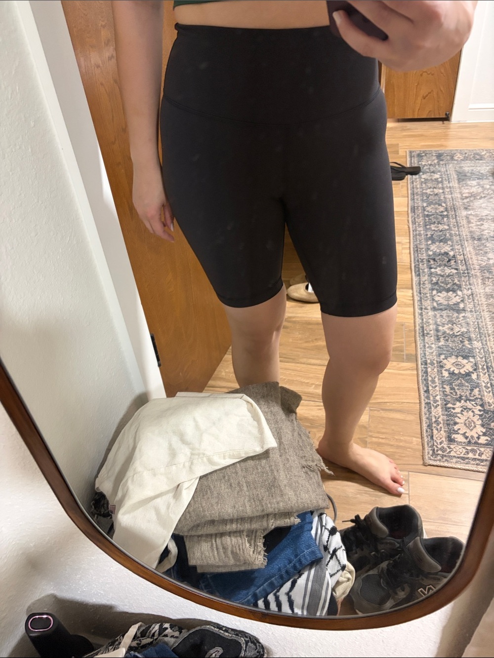 Lululemon High-Rise Black Bike Shorts